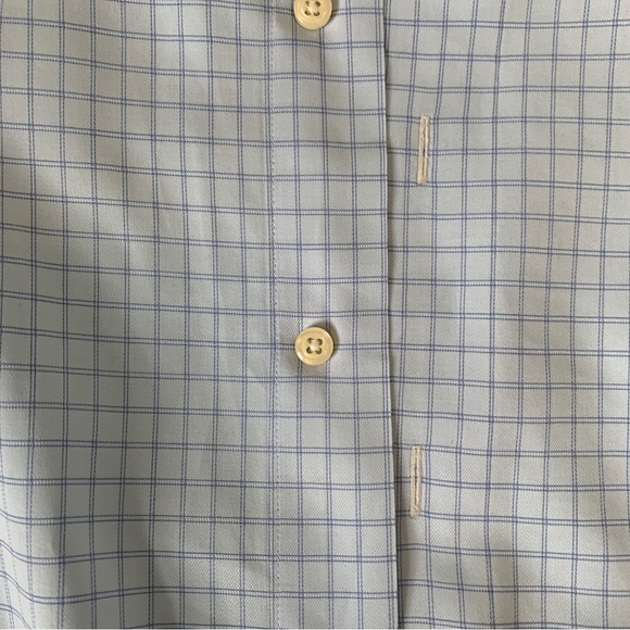 Brooks Brothers blue check button down dress shirt women’s XL - Picture 3 of 7